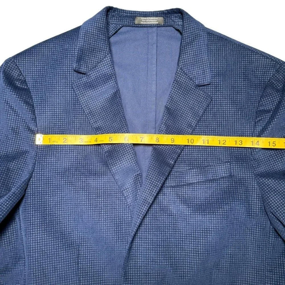 Vince Camuto Navy‎ Blue Men's Medium Cotton Sport Coat Blazer